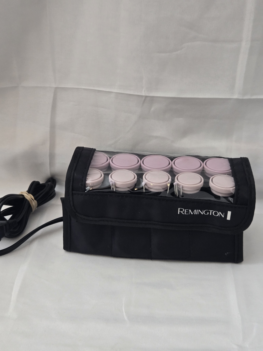 Remington H1015 Ceramic Hot Rollers 10 Curlers Clips Travel Set TESTED